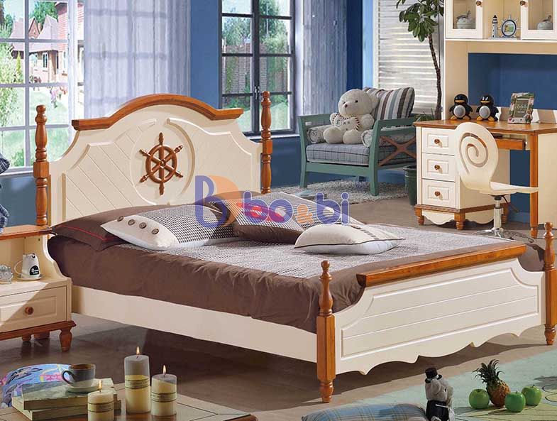 Giường ngủ nhập khẩu cao cấp cho bé trai BBHHMD303G-1